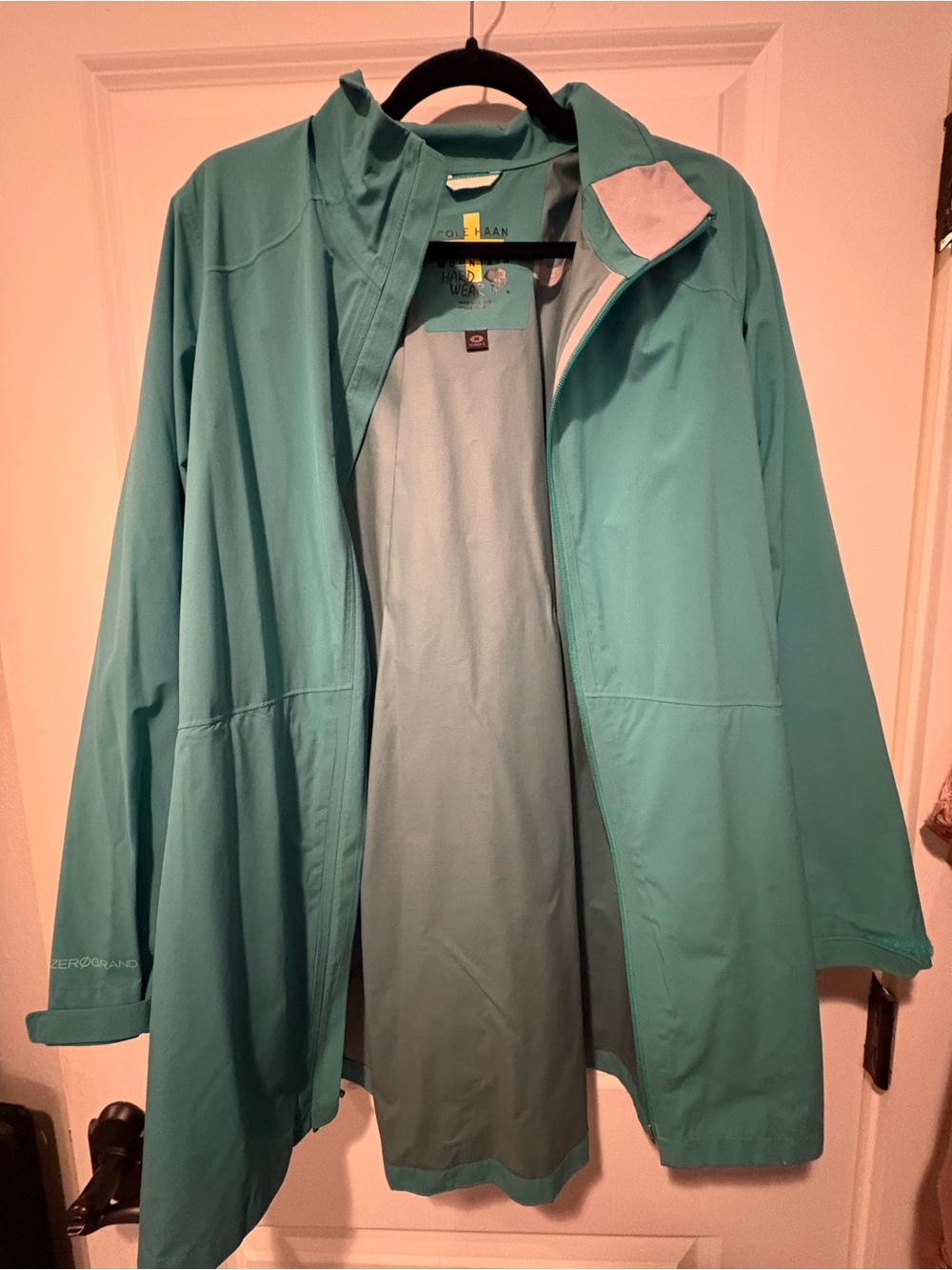 Cole Haan x Mountain Hardwear Teal Lightweight Rain Jacket
